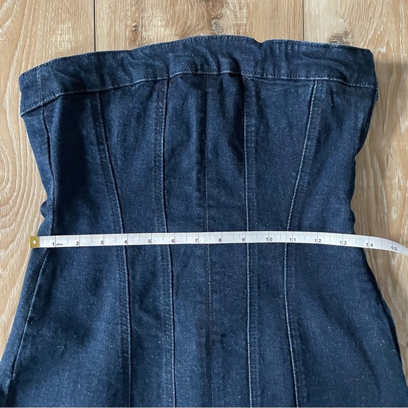 Zara 🌺 Strapless Denim Dress - Picture 10 of 13